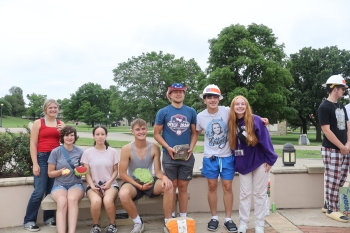 Rotary Camp - Group Photo at Moundbuilding Ceremony