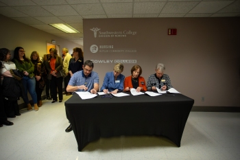 Nursing Simulation Center Signing