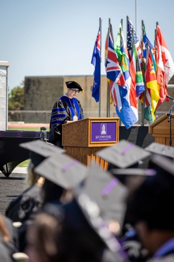 Dr. Liz Frombgen at 2025 Commencement