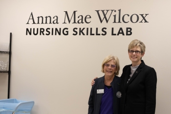 Nursing Program Dedication - Anna Mae Wilcox Skills Lab